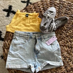 Wild Fable highest rise jean shorts